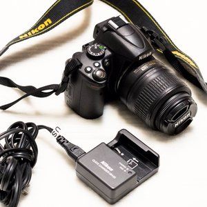 Nikon D5000 with 18-55mm lens